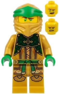 LEGO Ninjago Golden Ninja Lloyd minifigure back view showing detailed print.