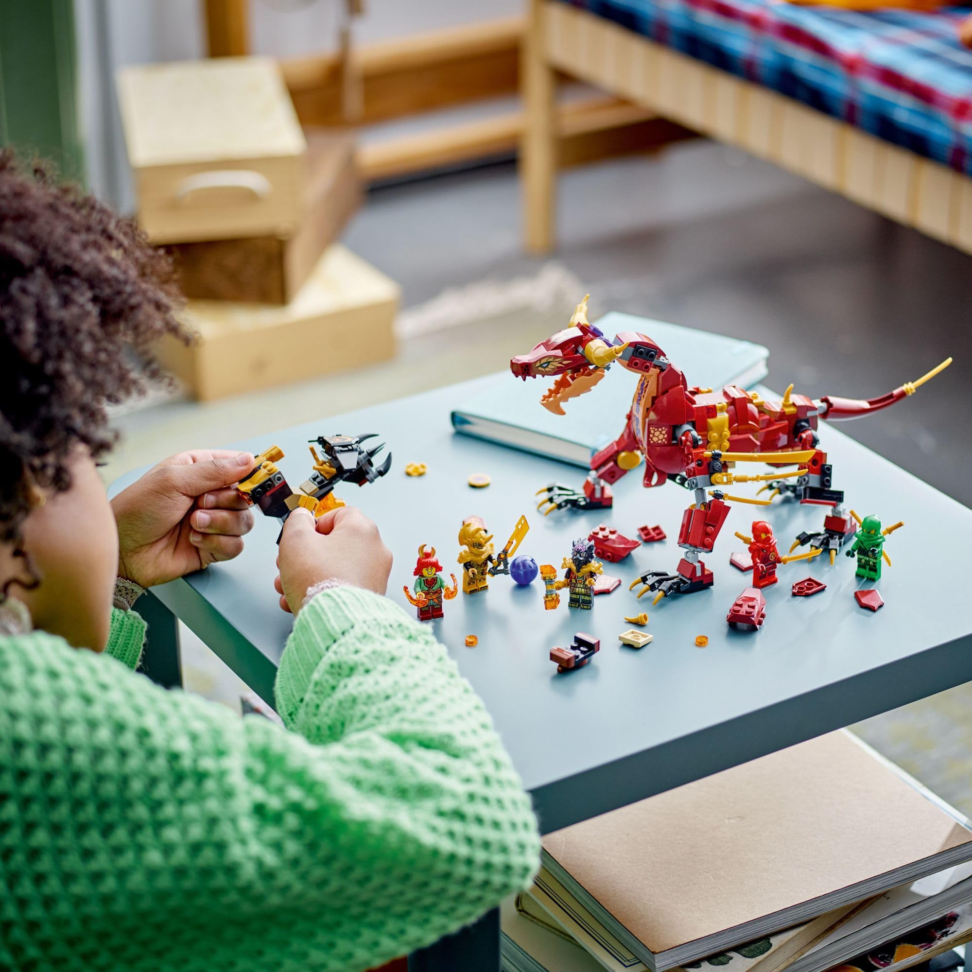 LEGO NINJAGO Heatwave dragon power elements in multiple colors for collection