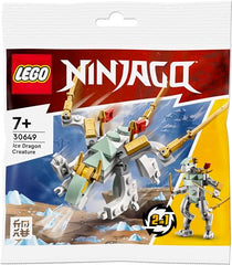 LEGO Ninjago Ice Dragon polybag packaging, ready for gifting or easy storage.