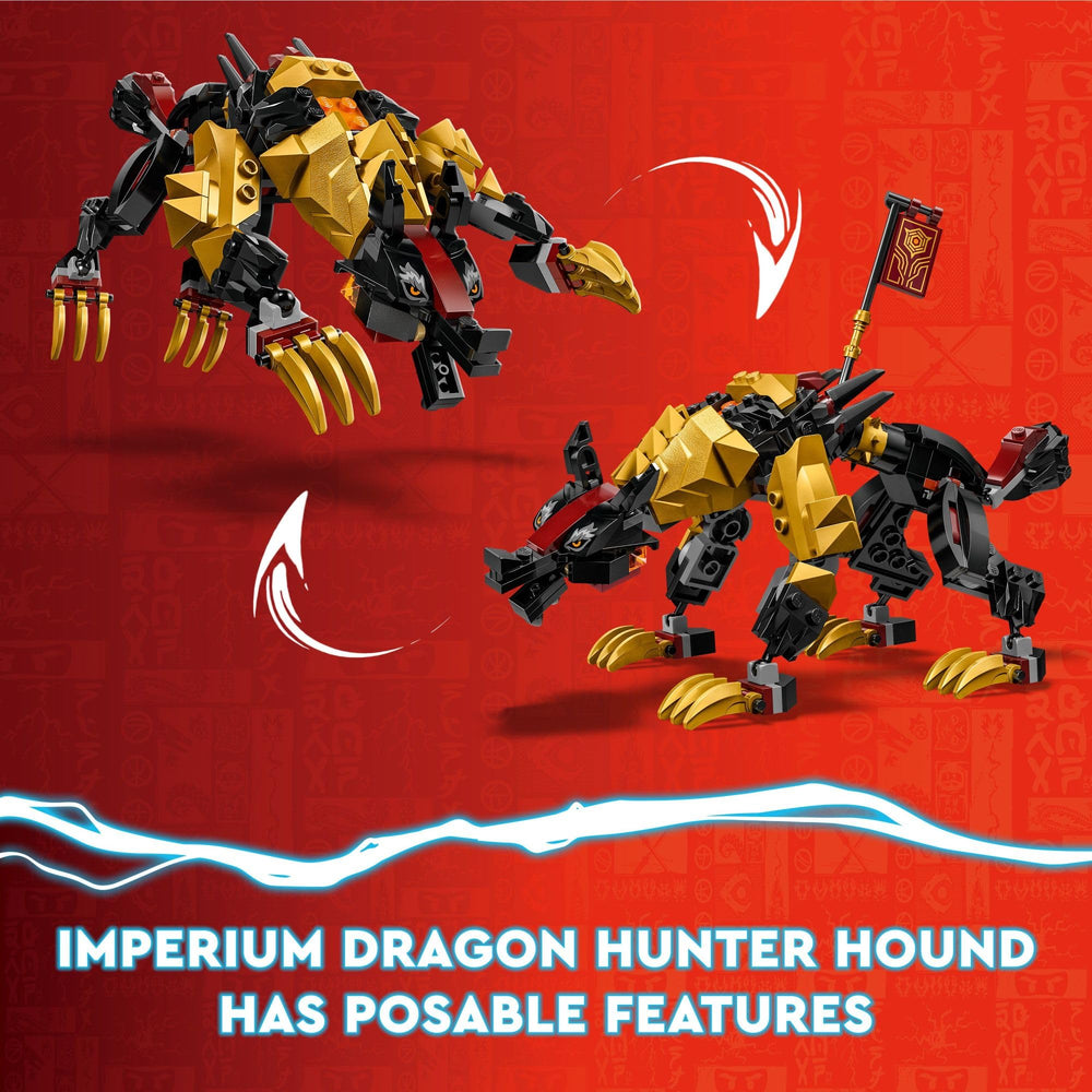 LEGO NINJAGO Imperium Dragon Hunter Hound 71790 Lloyd minifigure ready for action
