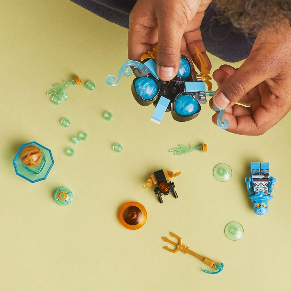 LEGO NINJAGO Imperium Droid figure adds interactive obstacle challenge.