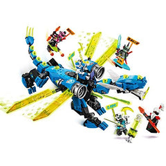 LEGO NINJAGO Jay’s Cyber Dragon cockpit for two ninjas in cooperation.