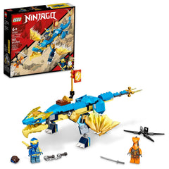 LEGO NINJAGO Jay’s Thunder Dragon EVO dragon figure in action for imaginative play