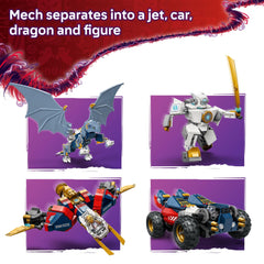 LEGO NINJAGO Jet toy—movable engines for dynamic action
