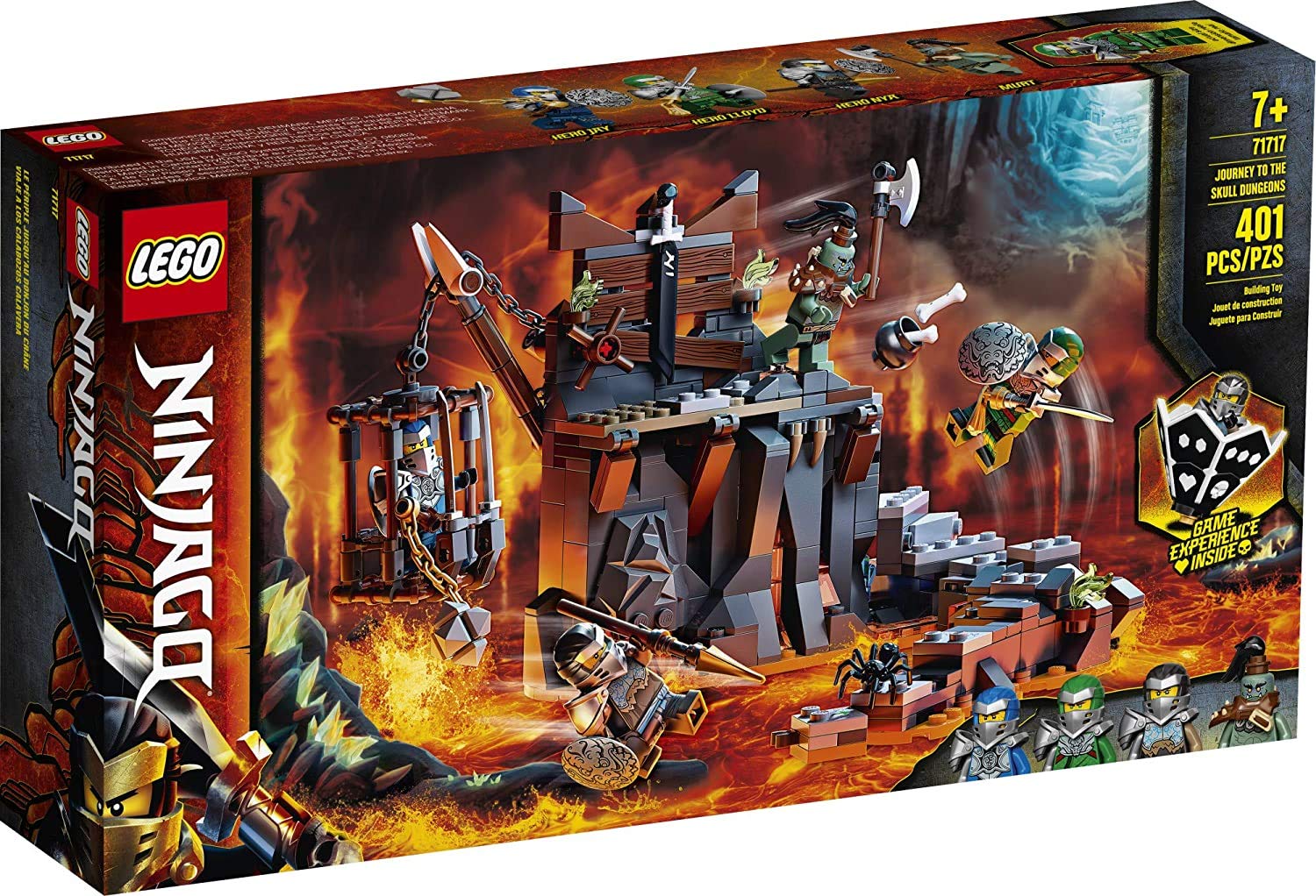 LEGO NINJAGO 71717 dice spinner fuels dungeon adventures and competitive play
