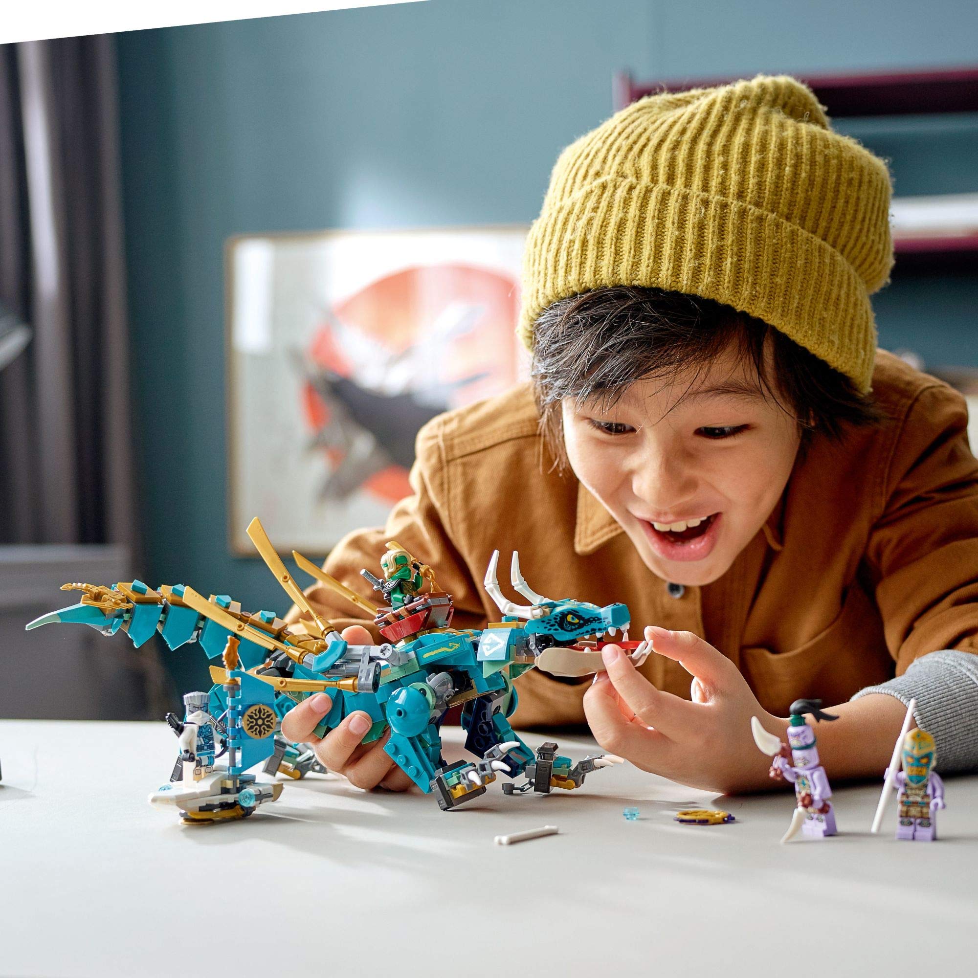 LEGO NINJAGO Jungle Dragon 71746 tail adds lifelike movement during play