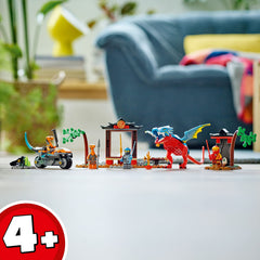 LEGO NINJAGO Kai and Nya minifigures enabling cooperative battles