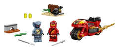LEGO NINJAGO Kai and Rattla minifigs display action play and ninja storytelling.