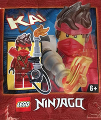 LEGO Ninjago Kai foil pack packaging keeps the figure secure