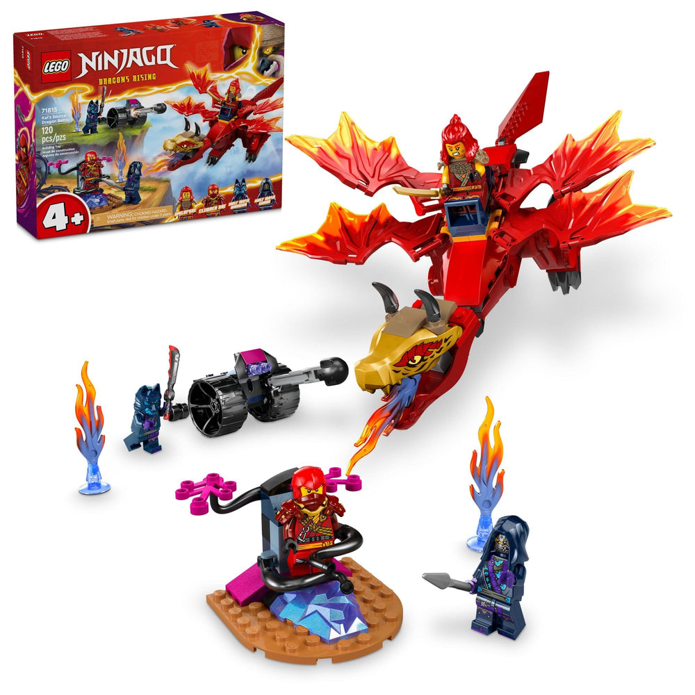 LEGO NINJAGO Kai’s Source Dragon Battle model—posables spark dynamic ninja action.