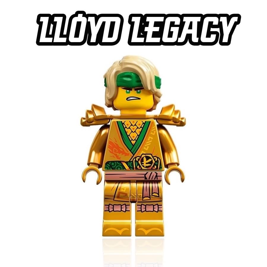 LEGO NINJAGO Lloyd dual swords enhance action-packed pretend battles.