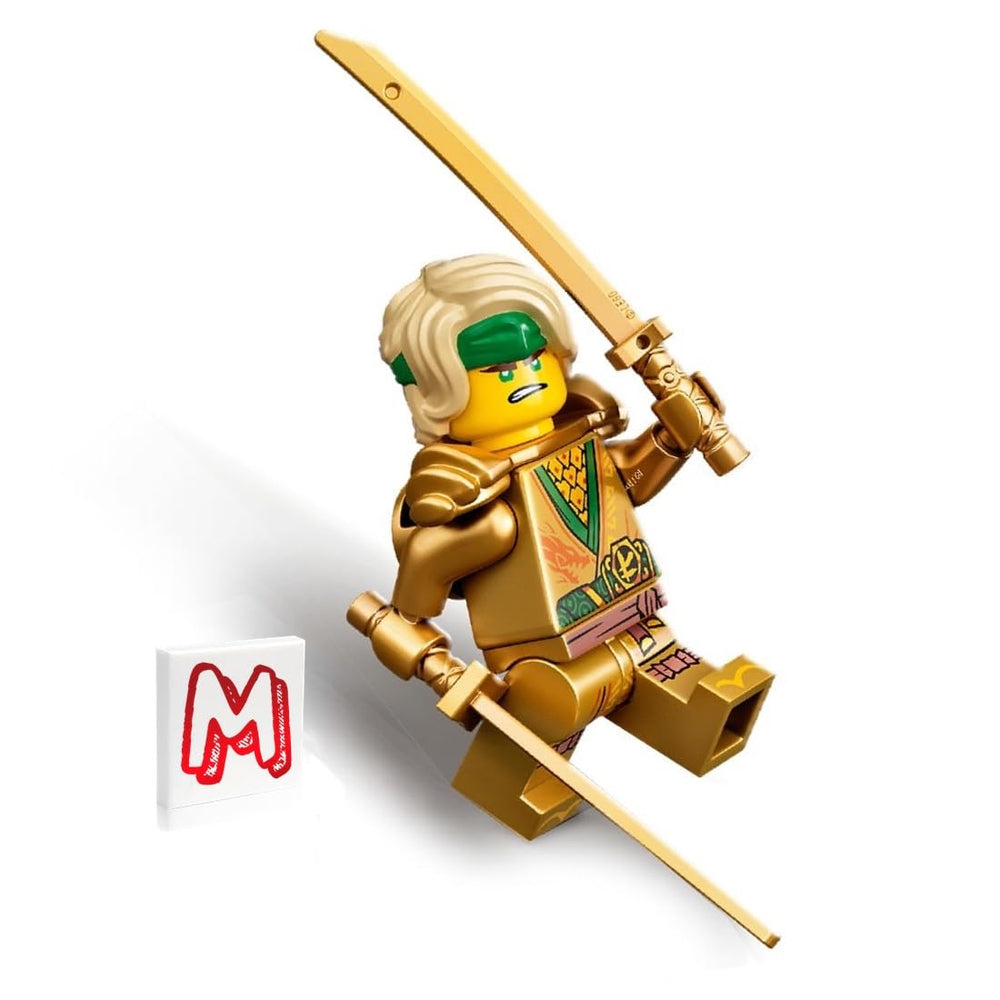 LEGO NINJAGO Lloyd golden ninja figure for imaginative play and display.