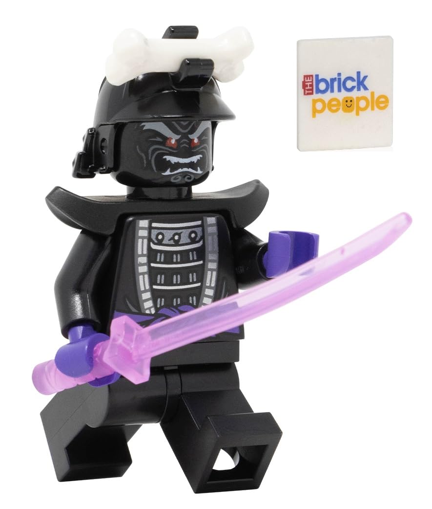 LEGO Ninjago Lord Garmadon with shoulder armor for display-ready action