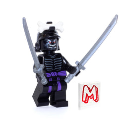 LEGO NINJAGO Lord Garmadon figure with two swords for dynamic play