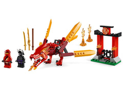 LEGO NINJAGO mini fire temple and Sword of Fire scene for play.
