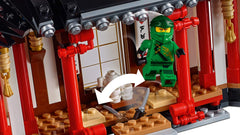 LEGO NINJAGO Legacy Monastery Spinjitzu compact design fits neatly on a desk