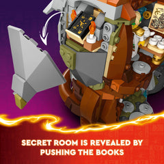 LEGO NINJAGO Dragon Stone Shrine library with scrolls and tea set for storytelling