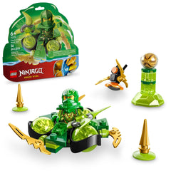 LEGO NINJAGO Lloyd’s Dragon Power Spin inside the spinner for dynamic practice