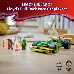 LEGO NINJAGO Lloyd minifigure with swords for dynamic play.
