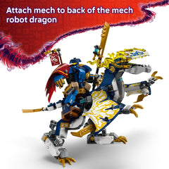 Movable mech arms and opening chest for poseable combat stances