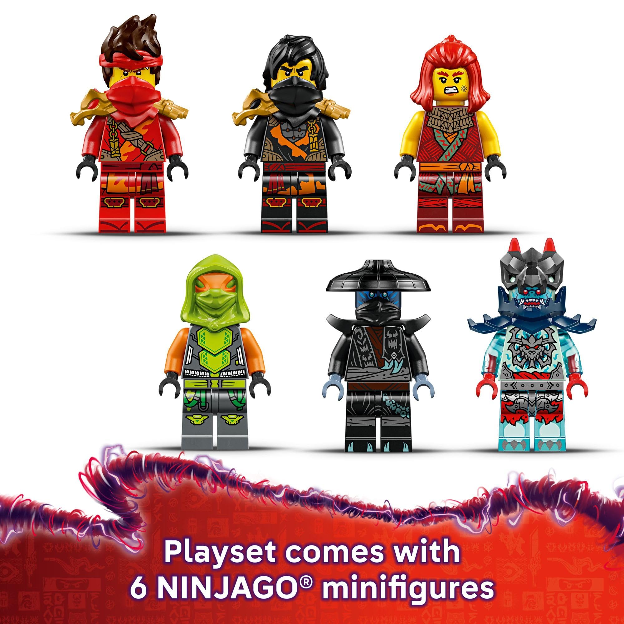Lego Ninjago Frak aircraft mode shows unique combat design and collectible minifigures