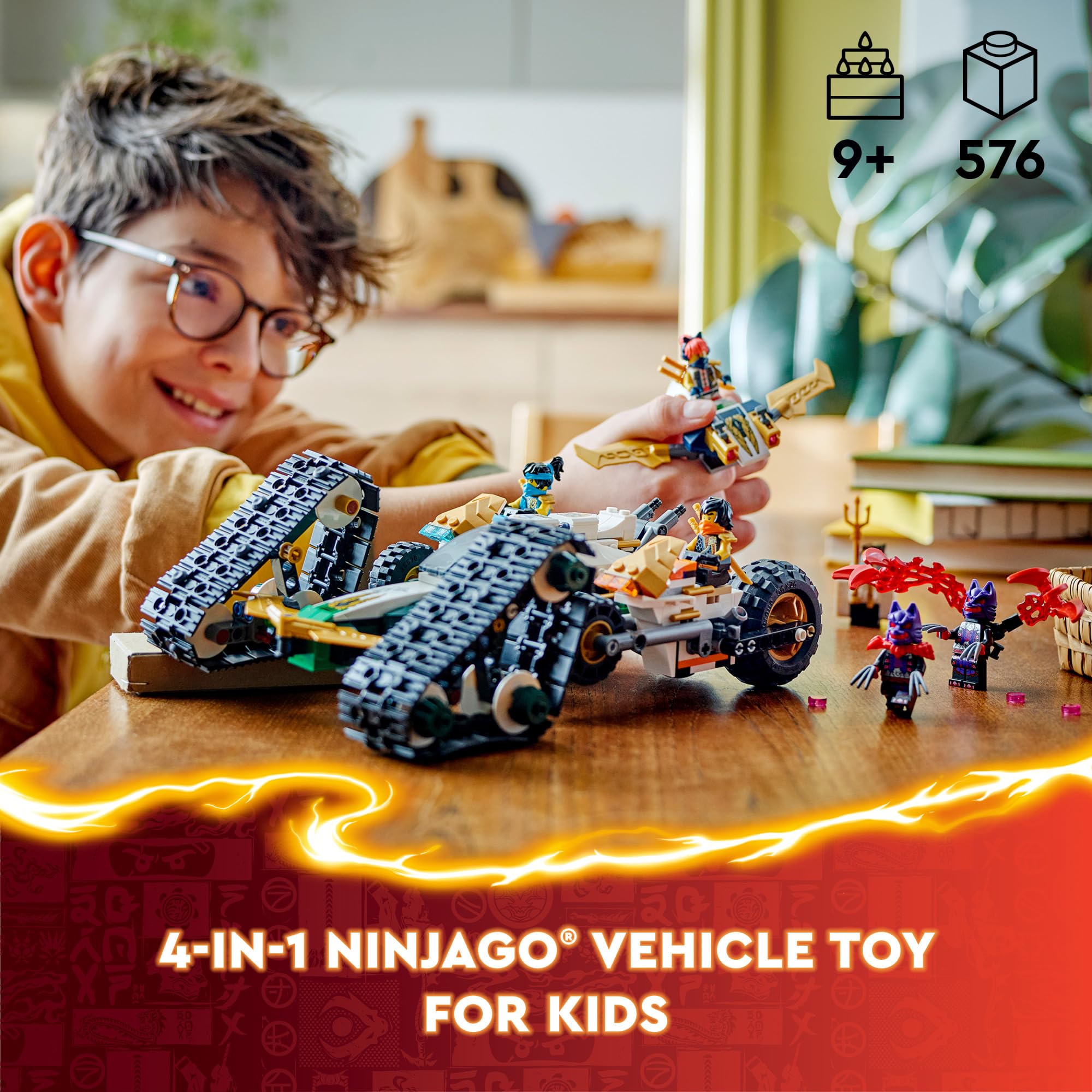 LEGO NINJAGO Sora's Glider for imaginative flight battles and quick attacks