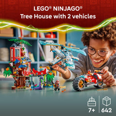 LEGO NINJAGO Ninja Vehicle Tree House Battle workshop scene invites creative building and problem solving