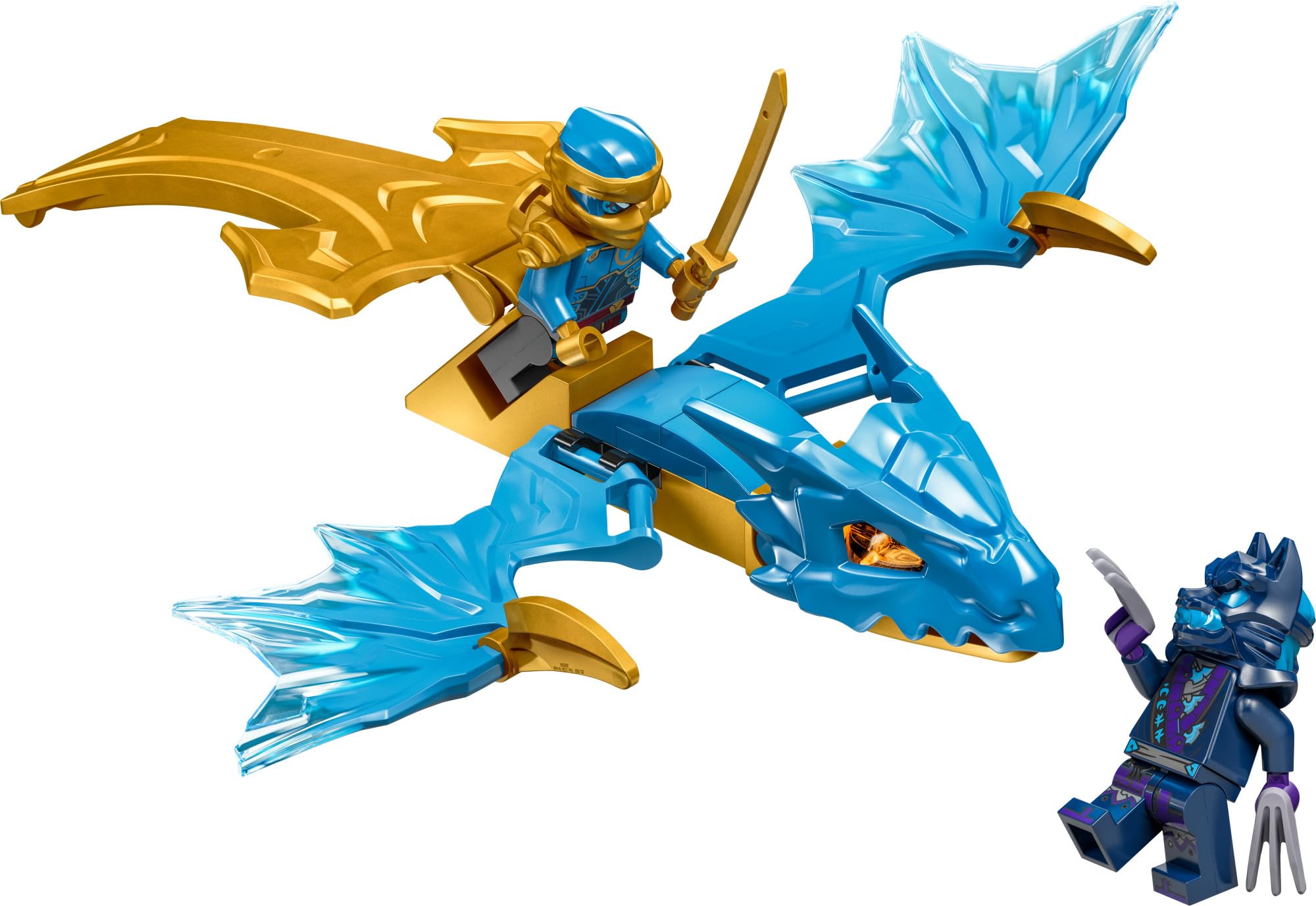 LEGO NINJAGO Nya's Rising Dragon Strike golden tail action feature in motion