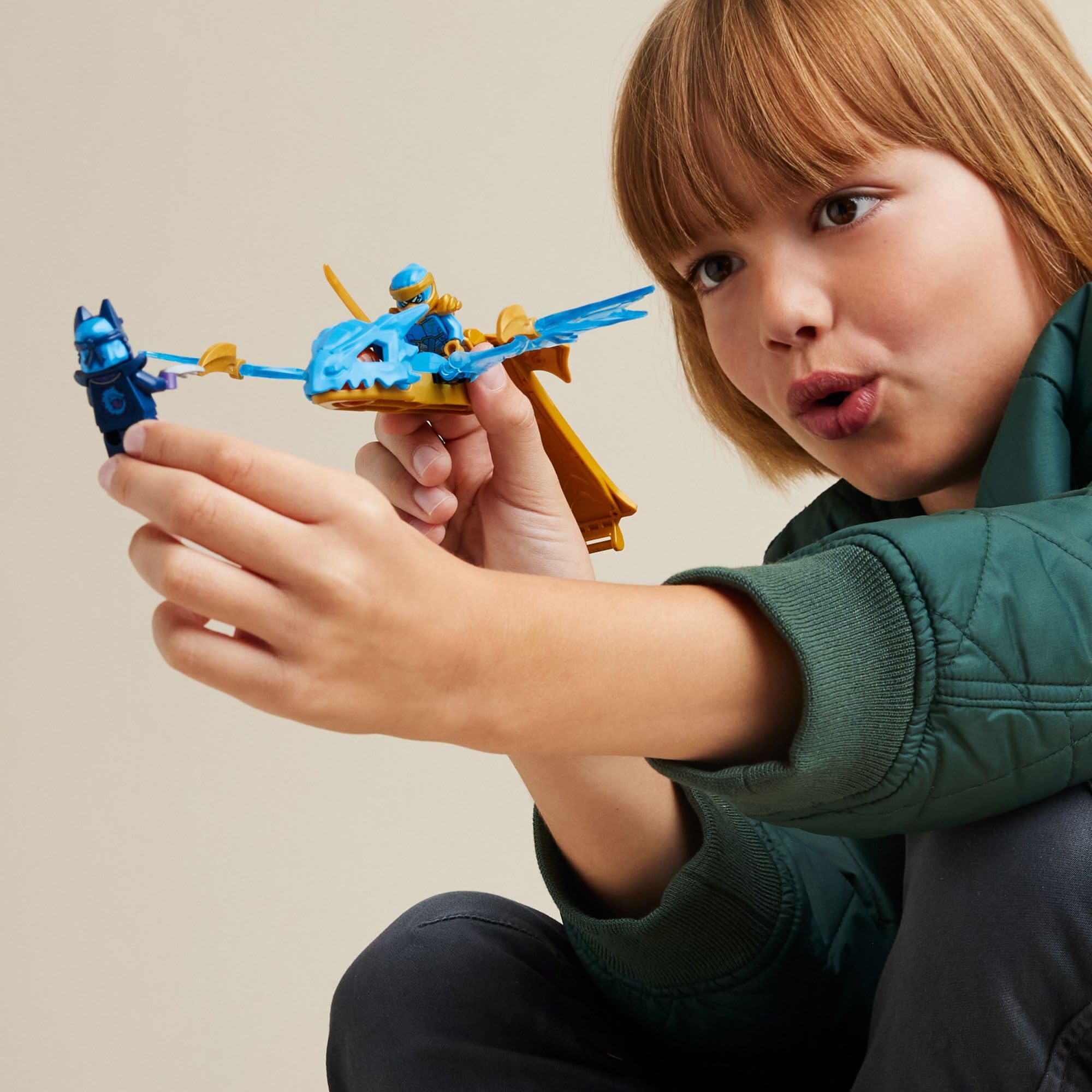 LEGO NINJAGO Nya's Rising Dragon Strike Nya minifigure with katana for role-play