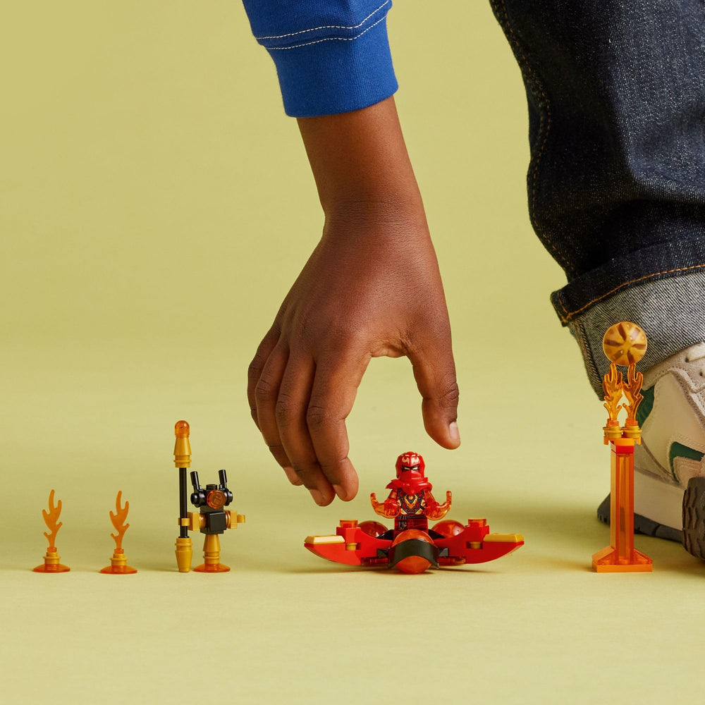LEGO NINJAGO Orange Dragon Power Element adds colorful upgrade options.