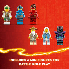 LEGO NINJAGO Dragon Stone Shrine secret room revealed by book mechanism