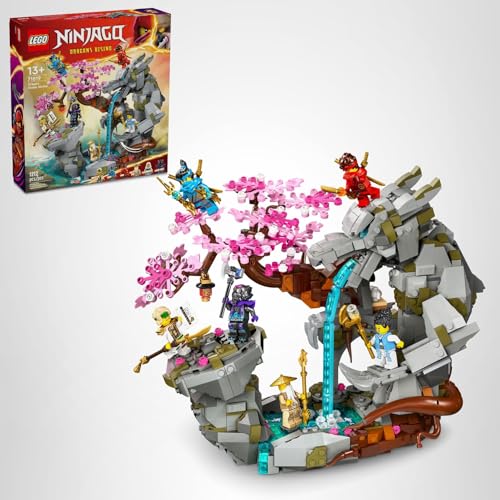 LEGO NINJAGO Dragon Stone Shrine includes six ninja figures for play