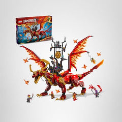 LEGO NINJAGO Source Dragon of Motion large dragon build invites creative play sessions