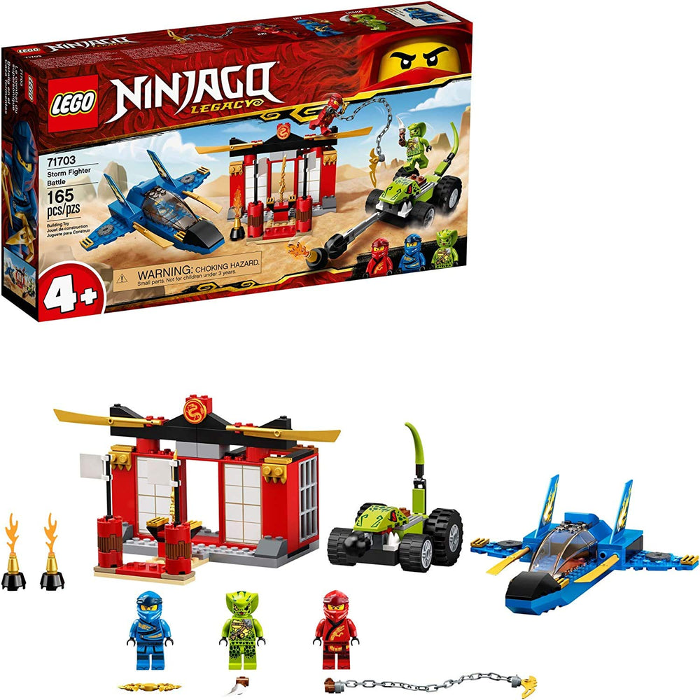 LEGO NINJAGO temple with jail enabling creative battle scene setups.