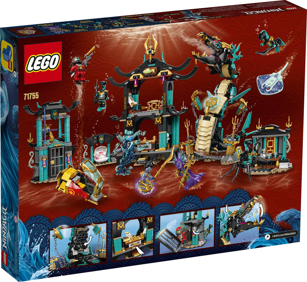 LEGO NINJAGO Temple of the Endless Sea submarine and prison add action-packed play.