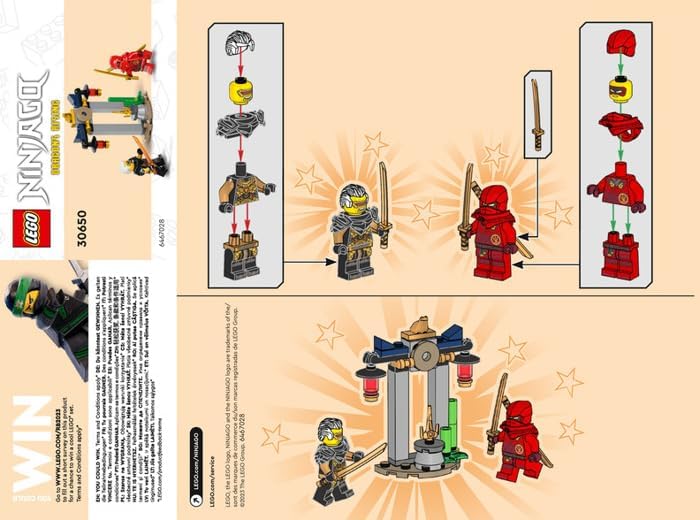 LEGO Ninjago swords set enhances action poses and storytelling