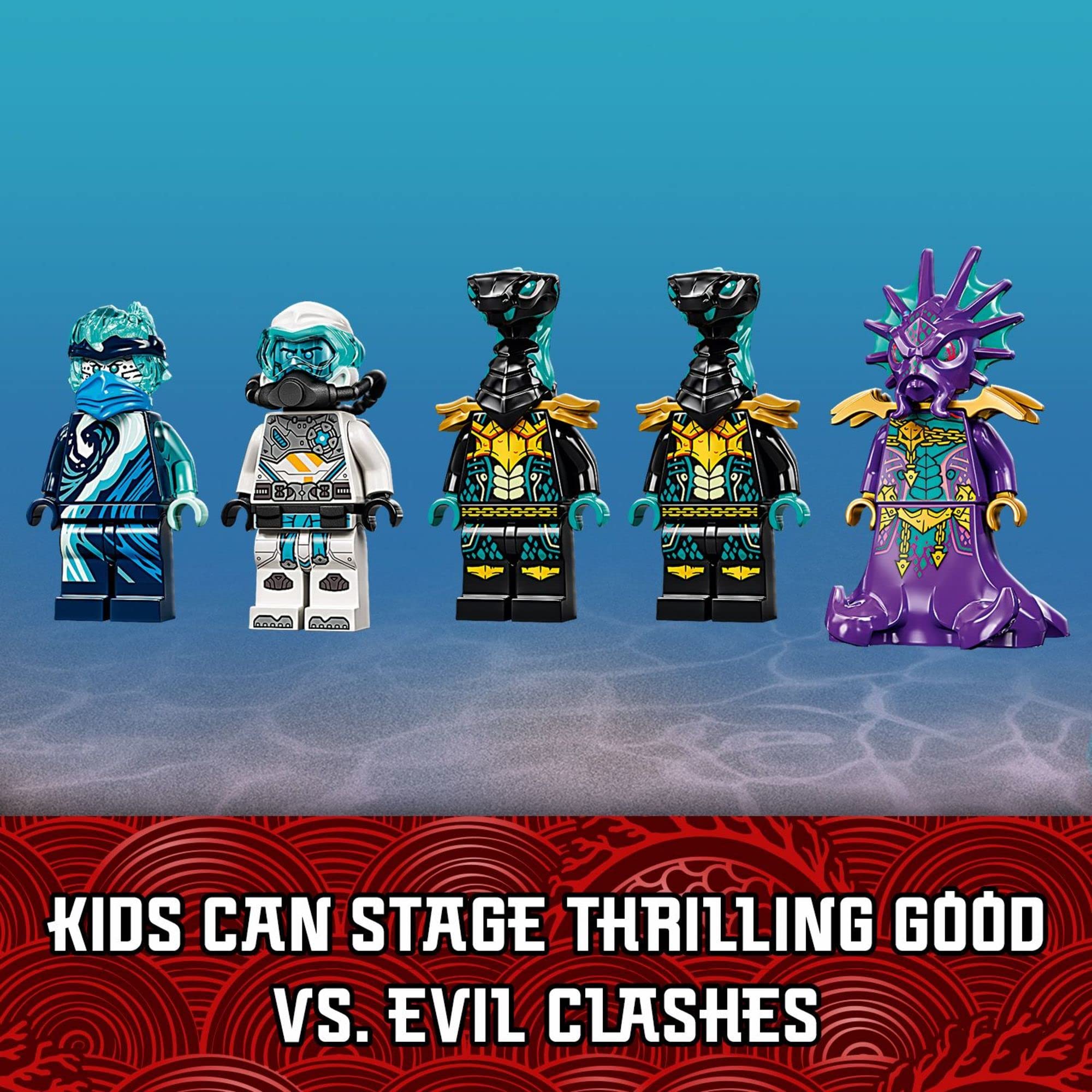 LEGO NINJAGO Wave amulet display stand for showcase
