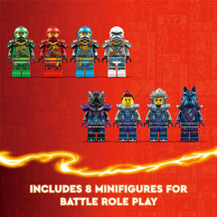 LEGO Ninjago Wolf Mask Shadow Dojo wolf head stone-drop feature adds drama