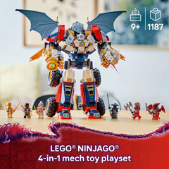 LEGO NINJAGO Zane’s Ultra Combiner Mech wings—flight-ready action