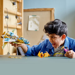 LEGO NINJAGO Zane and Cole minifigures fuel heroic role-play battles.