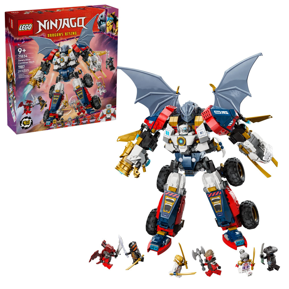 LEGO NINJAGO Zane’s Ultra Combiner Mech—mech model for epic pretend battles