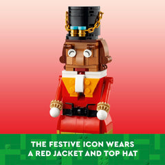 LEGO Nutcracker with movable arms and opening mouth for storytelling