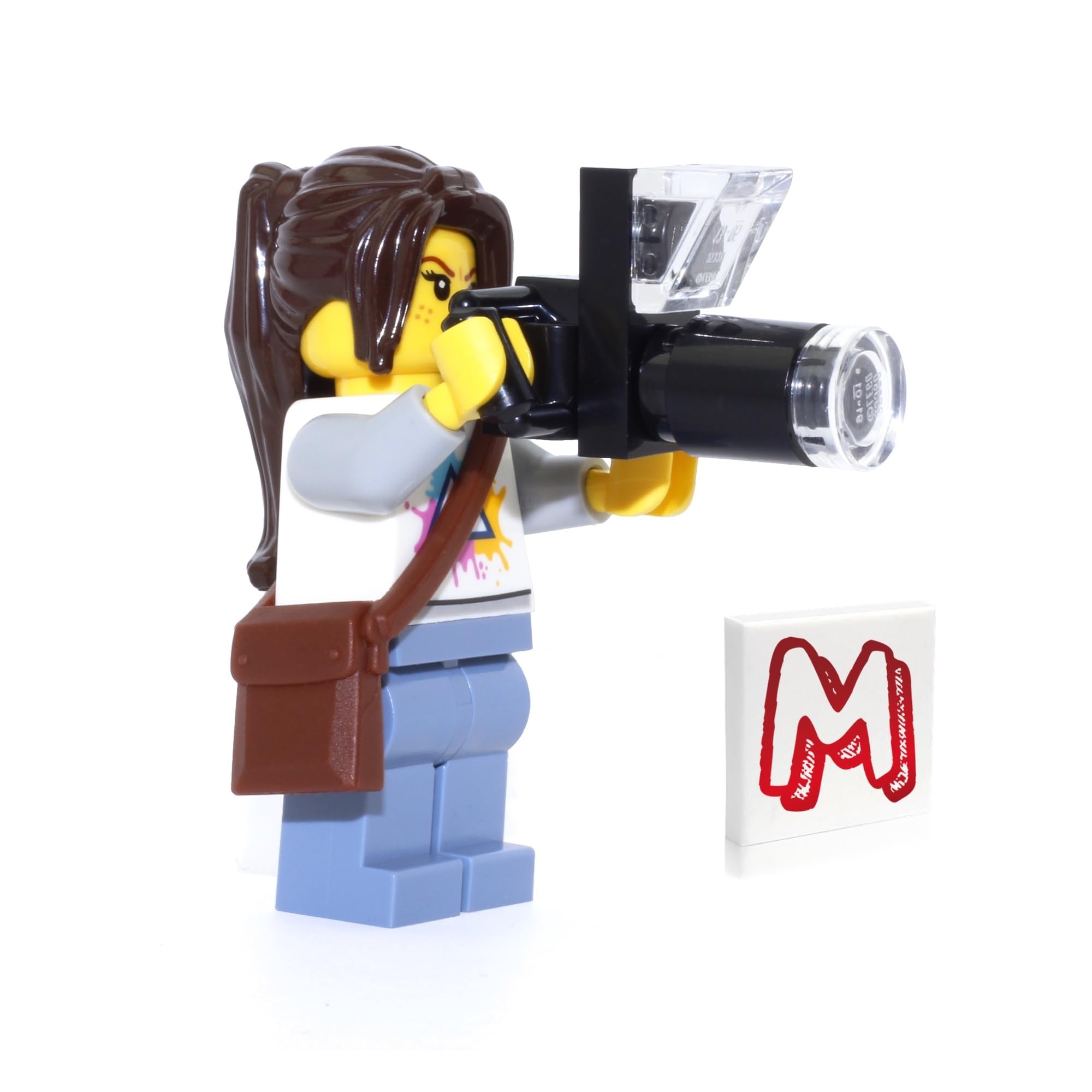 Lego Outdoor Nature Photographer with long-lens camera inspires imaginative nature play