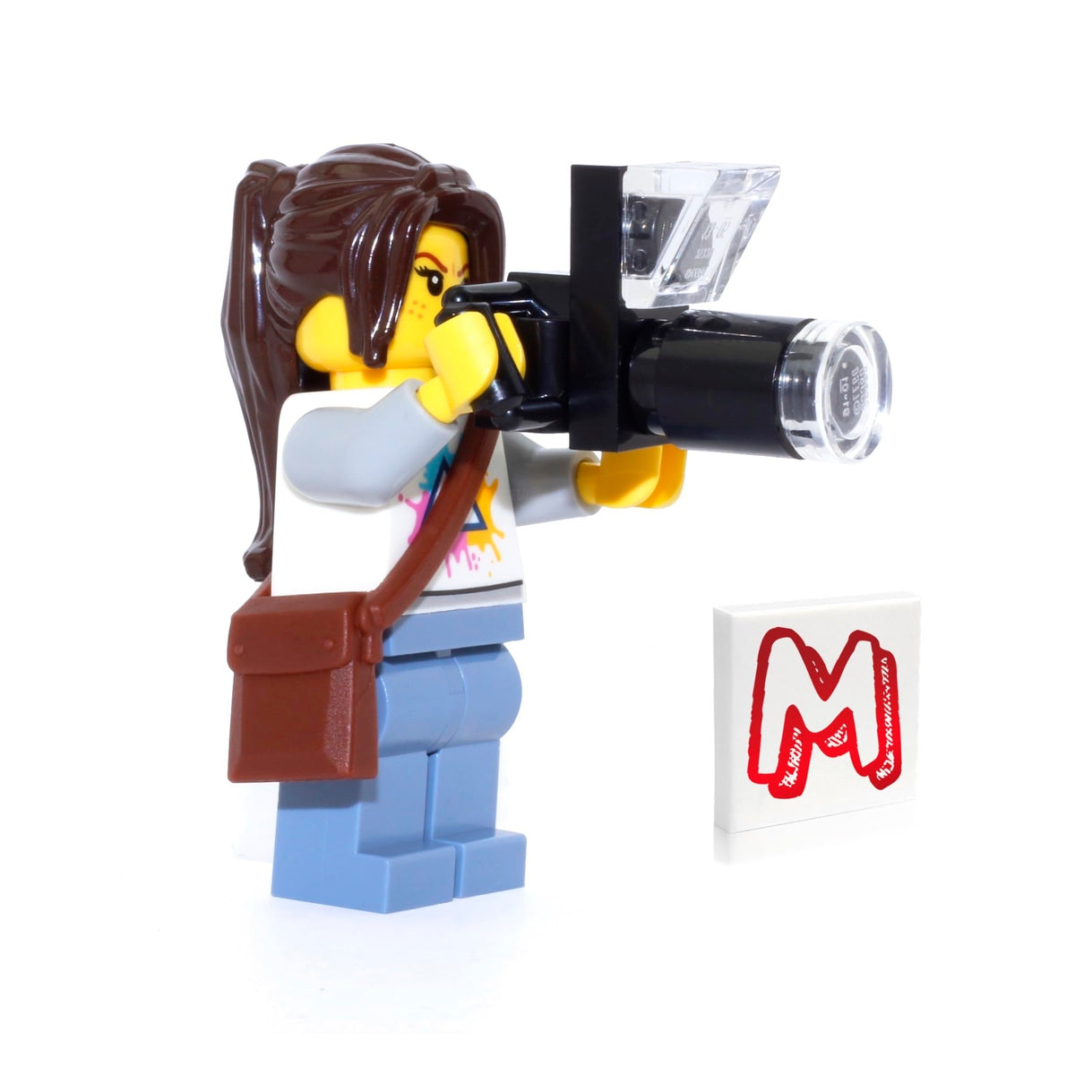 Lego Outdoor Nature Photographer with long-lens camera inspires imaginative nature play
