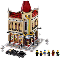LEGO Palace Cinema exterior with limousine enhancing display and storytelling