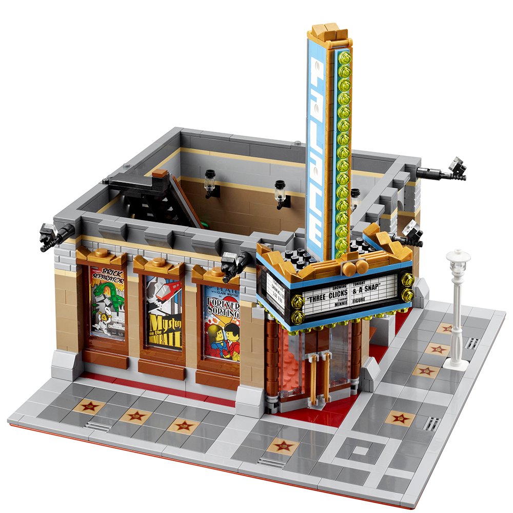LEGO Palace Cinema lobby with concession stand inviting play moments