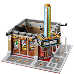 LEGO Palace Cinema lobby with concession stand inviting play moments