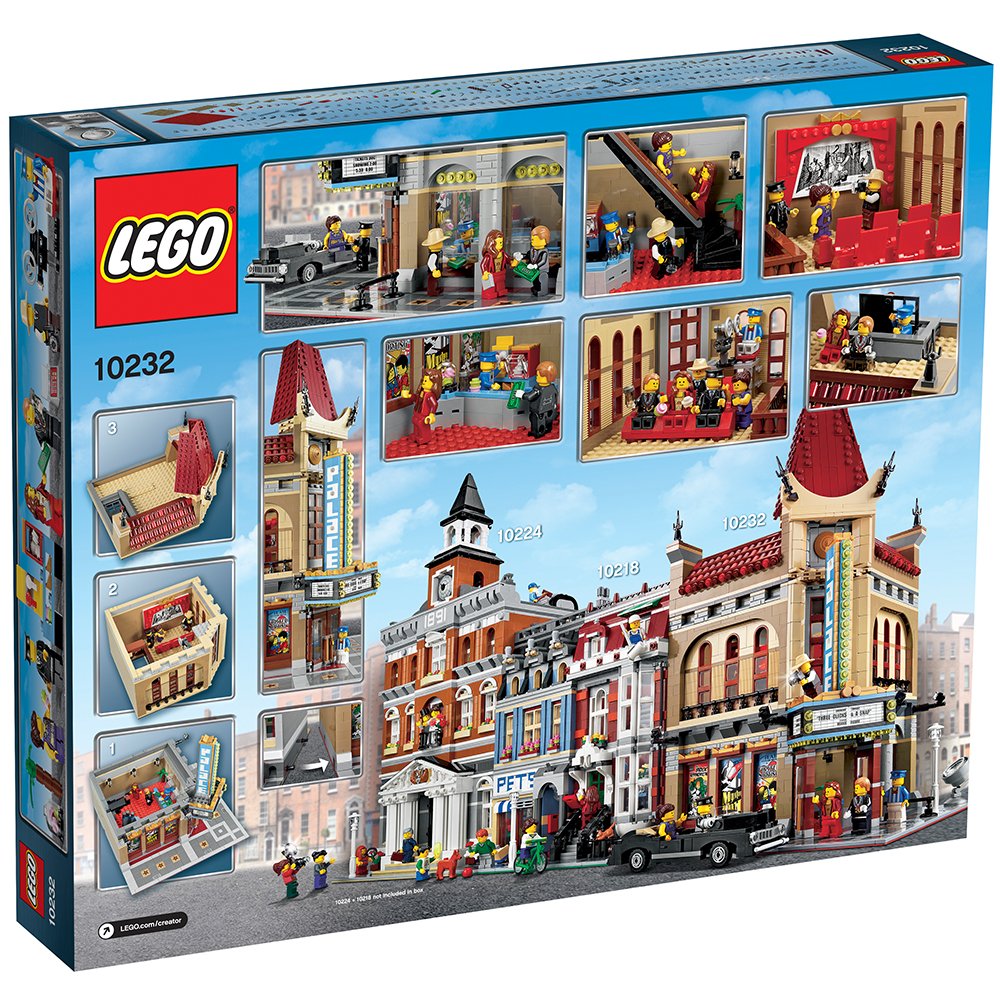LEGO Palace Cinema tower spires add architectural detail for display