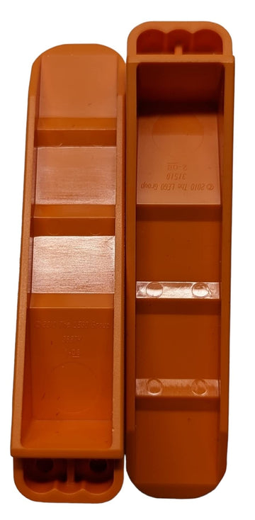 Parts/Elements Lego brick separator in-use demonstrates easy access to stubborn bricks