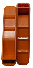 Parts/Elements Lego brick separator in-use demonstrates easy access to stubborn bricks